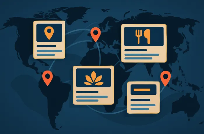 Global curated lists and directories illustration